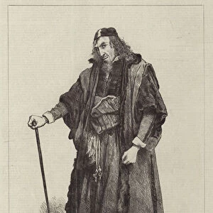 Mr Henry Irving as Shylock, in "The Merchant of Venice, "at the Lyceum Theatre (engraving)