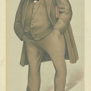 Mr Joseph Ernest Renan, La vie de Jesus, 22 February 1879, Vanity Fair cartoon (colour litho)