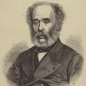 Mr Joseph Whitworth, of Manchester, Founder of the Whitworth Scholarships of Mechanical Science (engraving)