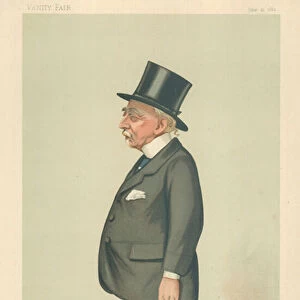 Mr Montagu David Scott, East Sussex, 10 June 1882, Vanity Fair cartoon (colour litho)
