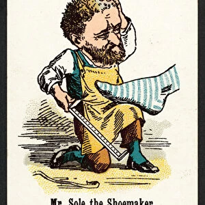 Mr Sole The Shoemaker (colour litho)
