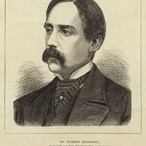 Mr Wybrow Robertson, Manager of the Westminster Aquarium (engraving)