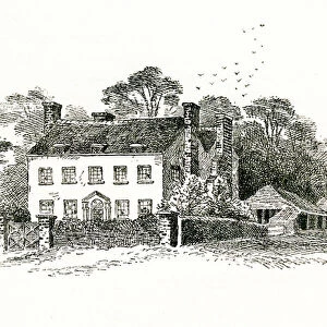Mrs Snookes house at Ringmer, Sussex, England, 1733 (engraving)