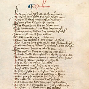 Ms. New Coll 314, f90v, The Canterbury Tales by Geoffrey Chaucer