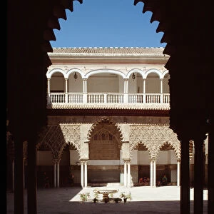 Mudejar art: view of the Courtyard of the Maidens