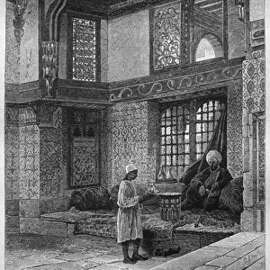 Mufti house, Qa a, from L Egypte of Georg Moritz Ebers (1837-98)
