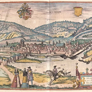 Munden, Germany (engraving, 1572-1617)