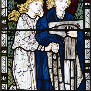 Musical Angel, 1865 (stained glass)