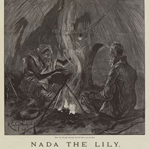 Nada the Lily, by H Rider Haggard (engraving)