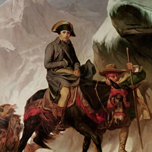 Napoleon Bonaparte (1769-1821) Crossing the Alps (oil on canvas)