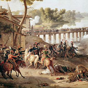 Napoleon Bonaparte giving orders during the Battle of Lodi, 10 May 1796 (Detail Painting