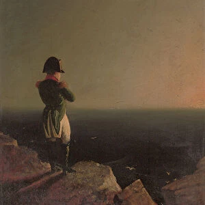 Napoleon Bonaparte Musing at St. Helena, 1841 (oil on canvas)
