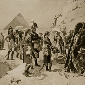Napoleon in Egypt, illustration from Hutchinsons History of the Nations, c
