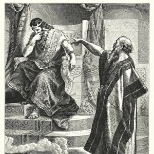 Nathan before King David (engraving)