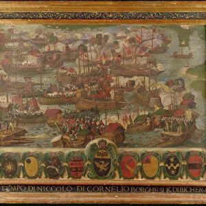 Naval Battle of Lepanto, 1571 (oil on panel)