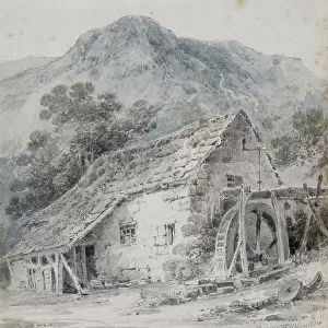 Near Dinas Mawddwy, 1800 (w/c & pencil on paper)