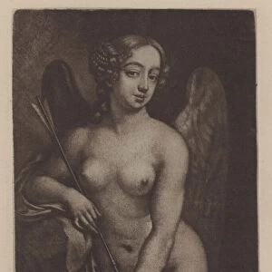 Nell Gwyn as Cupid (mezzotint)
