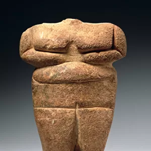 Neolithic figure, Greece, c. 4500-4000 BC (limestone)