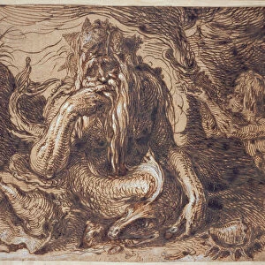 Neptune, 1610 (pen & ink heightened with gouache on paper)