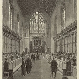 The New Chapel, Queens College, Cambridge (engraving)