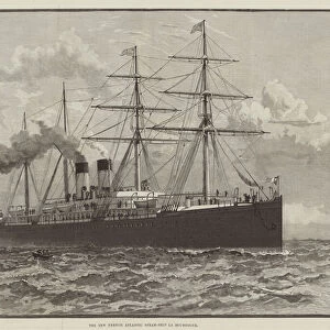 The New French Atlantic Steam-Ship La Bourgogne (engraving)