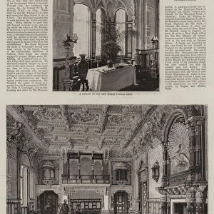The New Indian Durbar Room in the New Wing of Osborne House (engraving)
