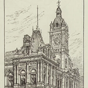 The New Municipal Buildings, Sunderland (engraving)