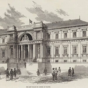 The New Palais de Justice at Nantes (engraving)