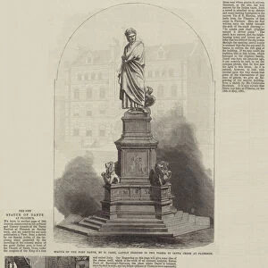 The New Statue of Dante at Florence (engraving)