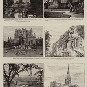 The New Trunk Line across England, some Famous Buildings in the Vicinity of the Lancashire, Derbyshire, and East Coast Railway (engraving)