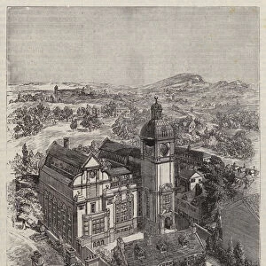 The Nicholson Institute, Leek, Staffordshire (engraving)