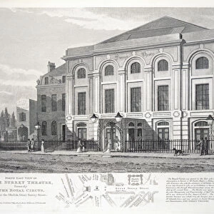 North East View of the Surrey Theatre, formerly The Royal Circus, near the Obelisk