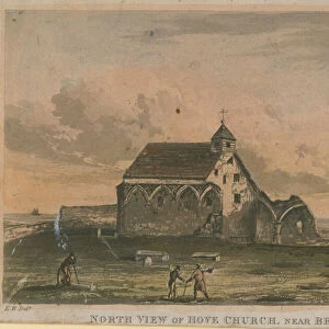 North view of Hove Church (engraving)