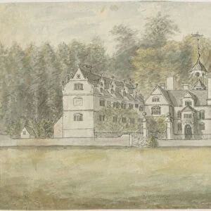 Norton Canes - Little Wyrley Hall: water colour painting, nd [1762-1802] (painting)