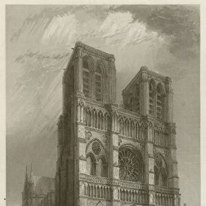 Notre Dame Cathedral, West Front (engraving)