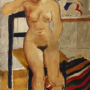 Nude with a Striped Rug, Meraud Guinness, 1928 (oil on canvas)