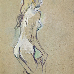 Nude Young Girl, 1893 (oil on card)