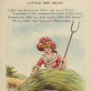 Nursery rhyme: Little Boy Blue (chromolitho)