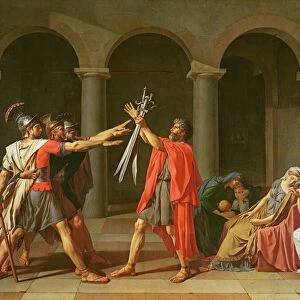 The Oath of Horatii, 1784 (oil on canvas)