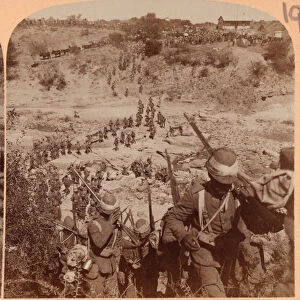 Occupation of Brandfort, South Africa, 1899 (b / w photo)