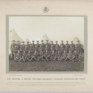 The Officers, 1st British Columbia Regiment, Canadian Expeditionary Force