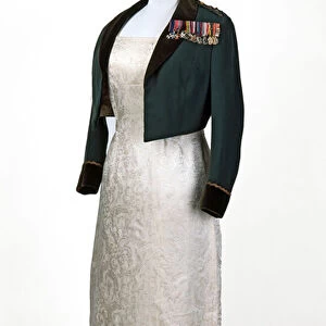 Officers mess dress worn by Princess Mary, The Princess Royal, Womens Royal Army Corps, 1963 circa (fabric)