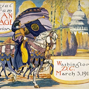 Official Program for the Woman Suffrage Procession, 1913 (screen print)