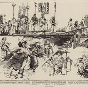 Old Customs in Venice, a Picturesque Fete (engraving)