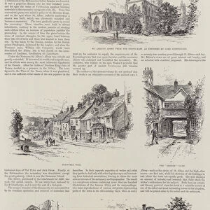 An Old English Town (engraving)