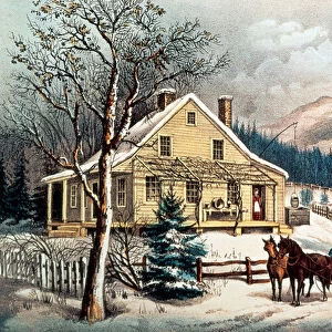 The Old Farm House, pub. by Currier & Ives, 1872 (print)