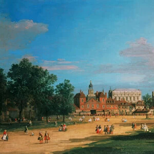 Old Horse Guards and the Banqueting Hall, Whitehall from St Jamess Park