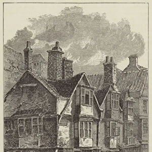 Old Houses in Broadmead (engraving)