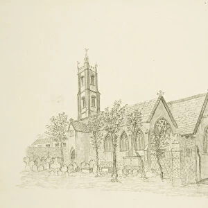 Old St Michaels Church, 1822 (pencil & w / c on paper)