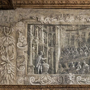 The Olympic Theatre: hall of the vestibule (anteode) (monochrome fresco)